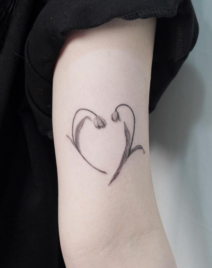 Tatouage Coeur De Tulipe 