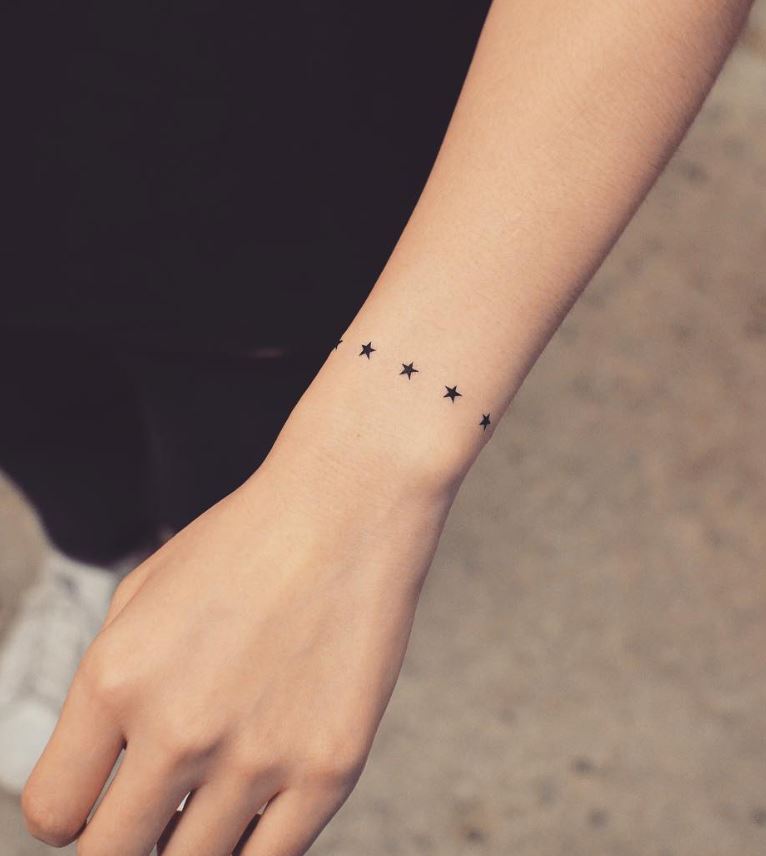  Blactattoo Bracelet Micro étoiles 