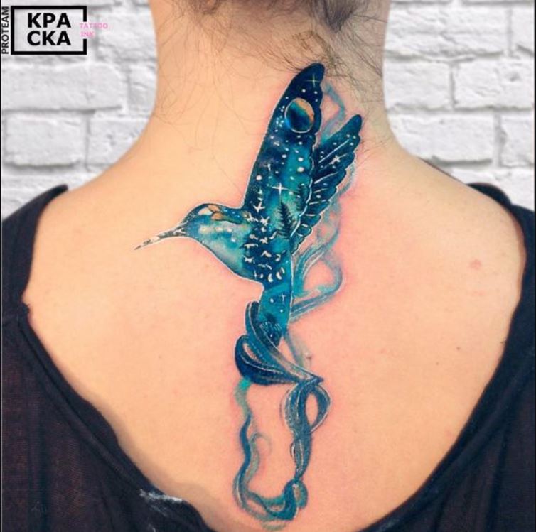 Tatouage Oiseau Astral Femme