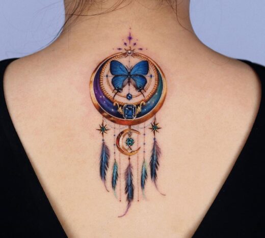 Tatouage Attrape Reve Papillon