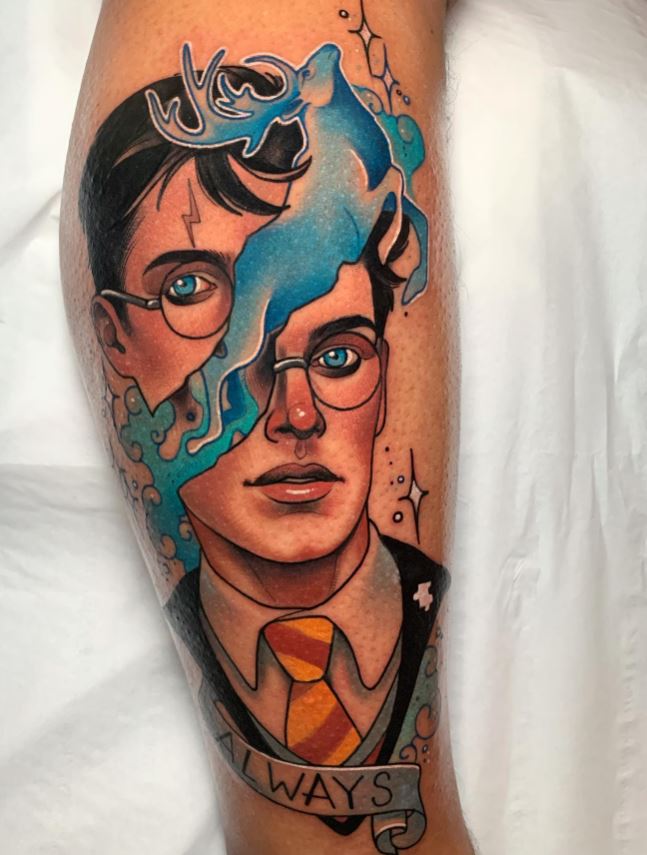 Tatouage Harry Potter Et Cerf 