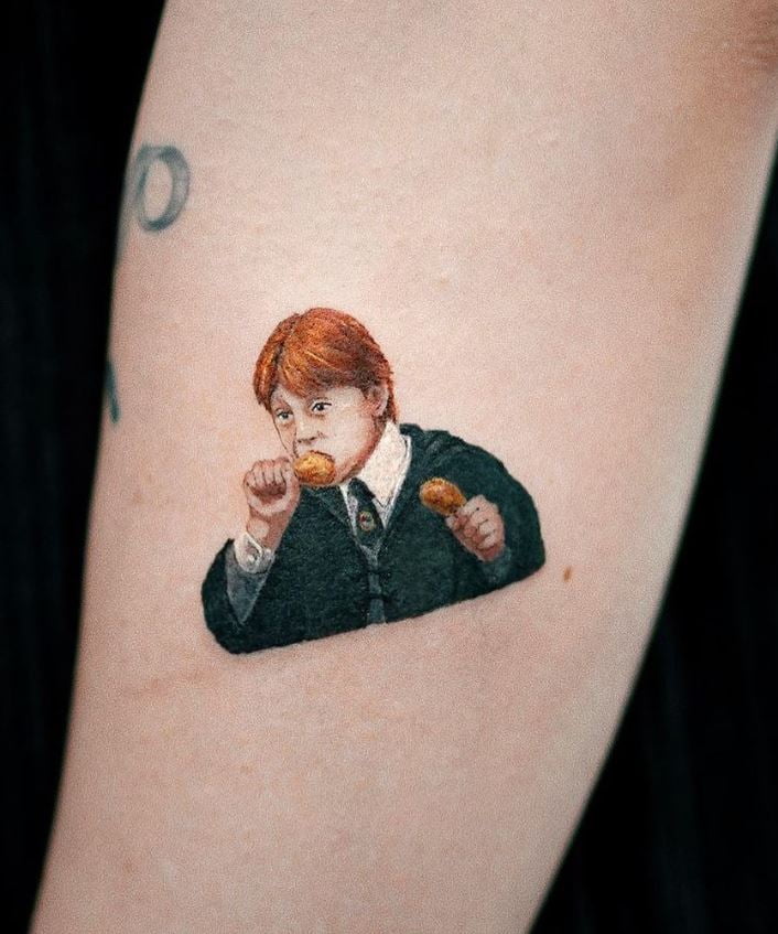 Tatouage Harry Potter Ron Wesley