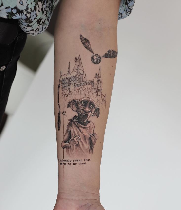 Tatouage Harry Potter Elfe Dobby 