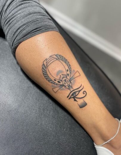 Croix De Ankh Et Oeil D Horus Tatouagenull