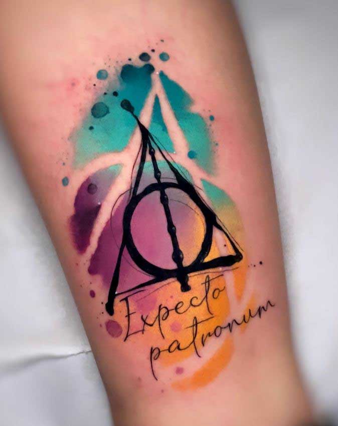 Tatouage Harry Potter Reliques De La Mort Et Fresque Tricolore 