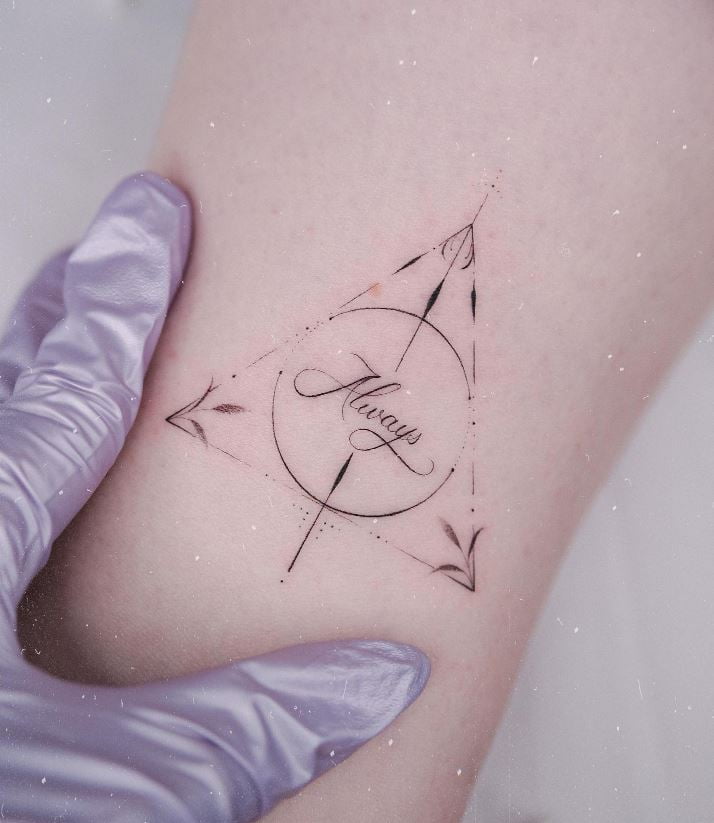 Tatouage Harry Potter Reliques De La Mort Ornementales 