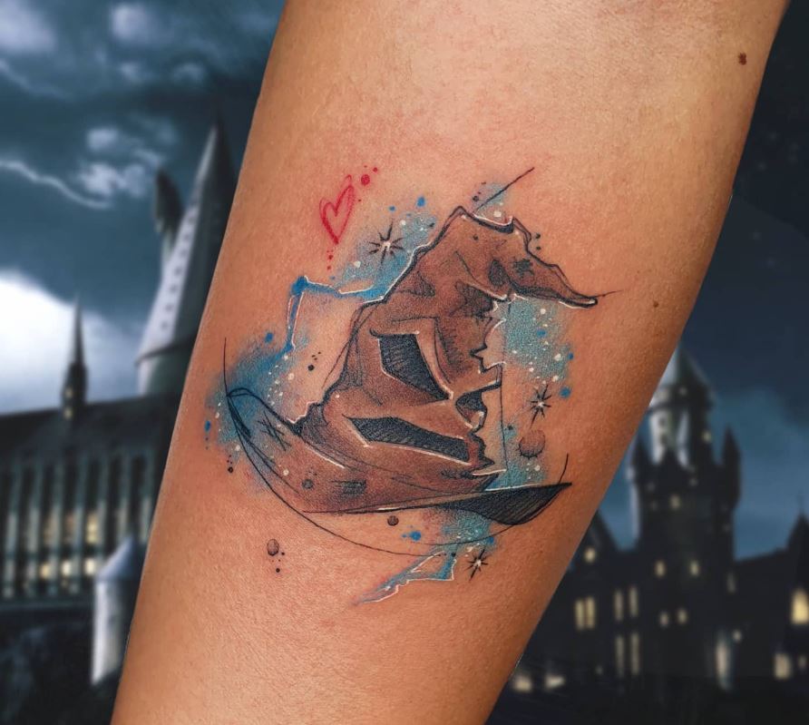 Tatouage Harry Potter Choixpeau Et étoiles 
