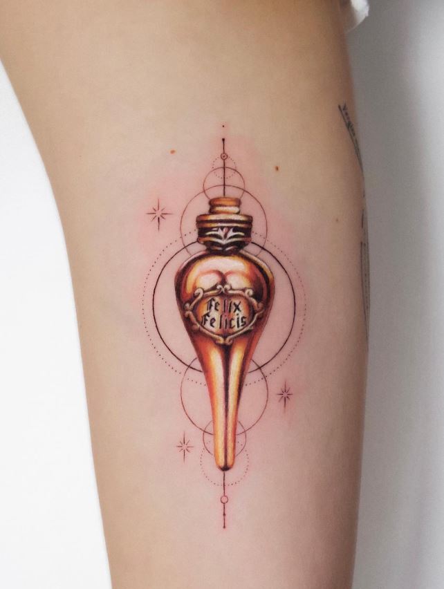 Tatouage Harry Potter Chance Liquide Géométrique