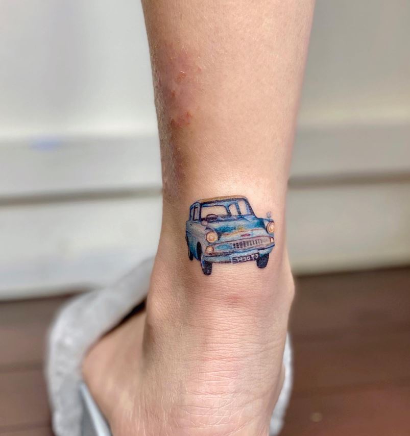 Tatouage Harry Potter Voiture Volante 