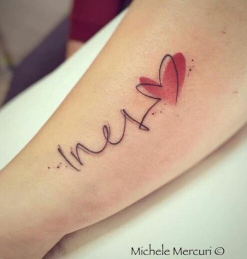 Tatouage Coeur Prenom Poignet