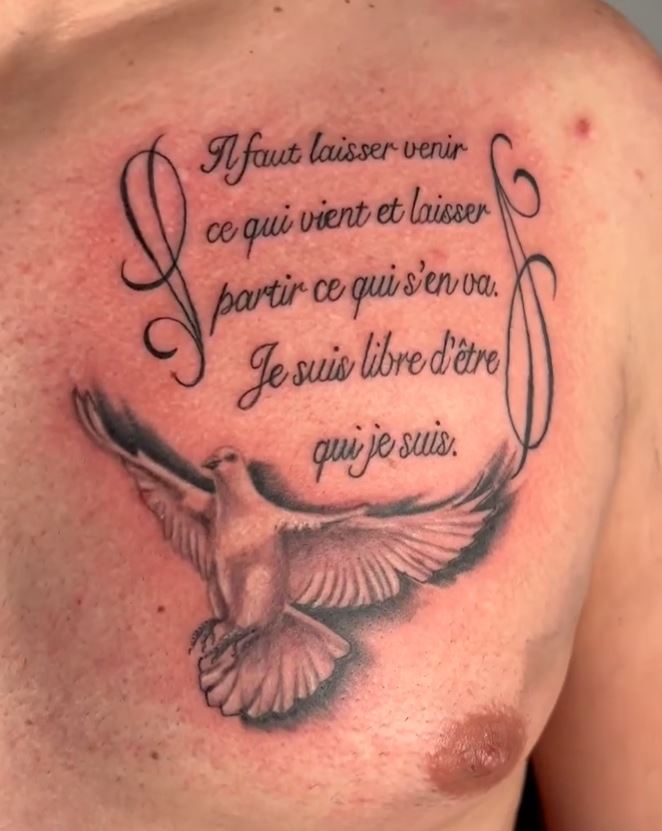 Tatouage Colombe Messagère 