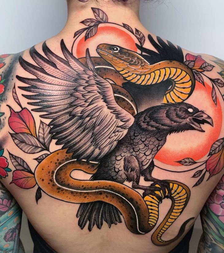 Tatouage Aigle Et Serpent 
