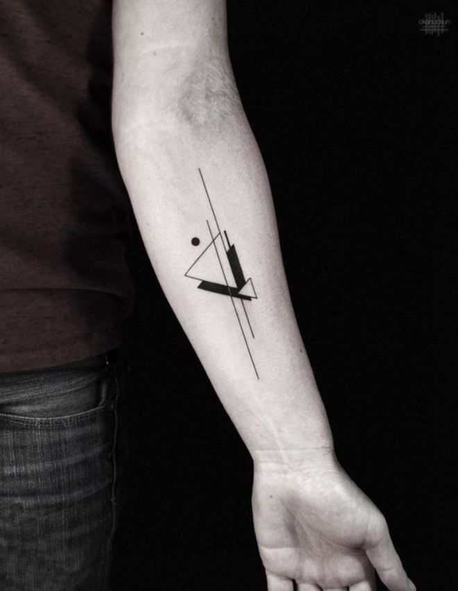  Tatouage Minimaliste Avant Bras Homme Motifs Géométriques