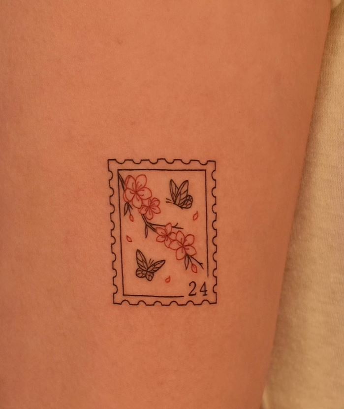 Tatouage Tampon Fleur De Cerisier 