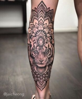 Tatouage Tigre Mandala