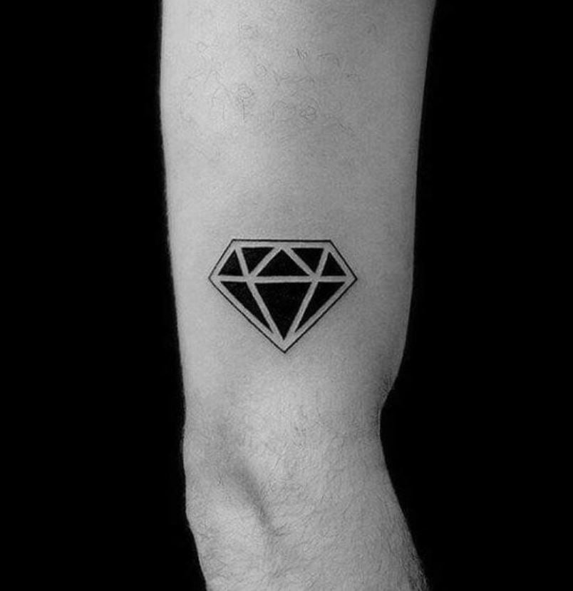 Blacktattoo Diamant Géométrique