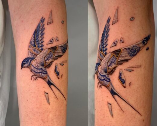 Tatouage hirondelle : 50 idées et photos de tattoo (2025)