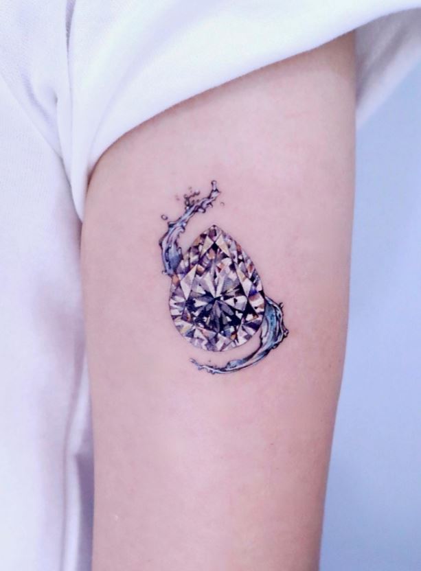 Tatouage Diamant D'eau 