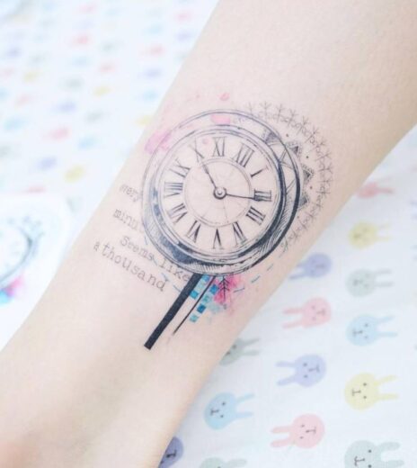 Tatouage Horloge Petitnull