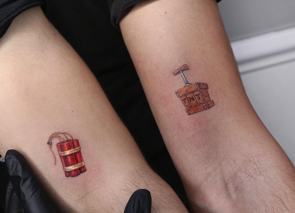 Tatouage Frère Et Sœur Duo Explosif 