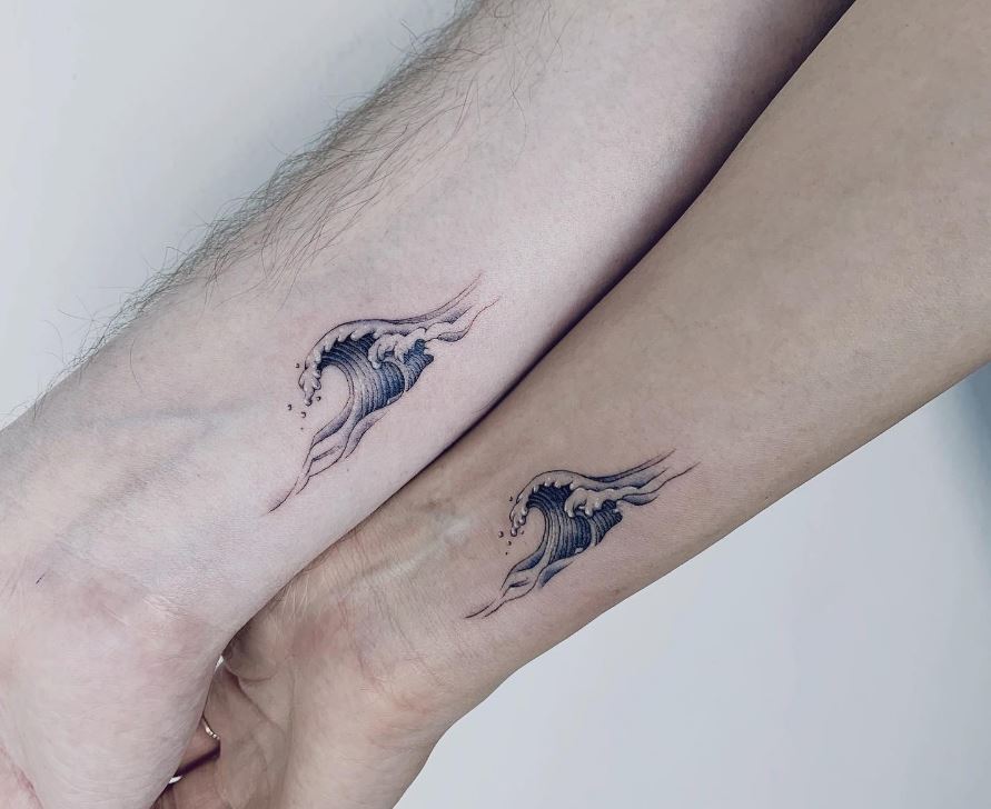 Tatouage Vague Pour Frère Et Sœur 