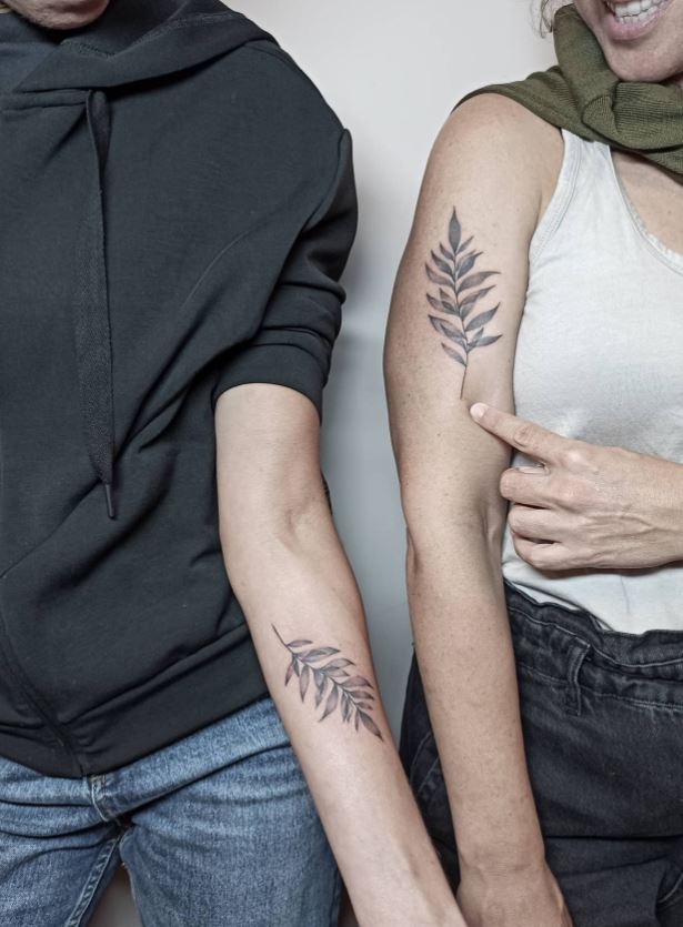 Tatouage Feuilles Pour Frère Et Sœur 