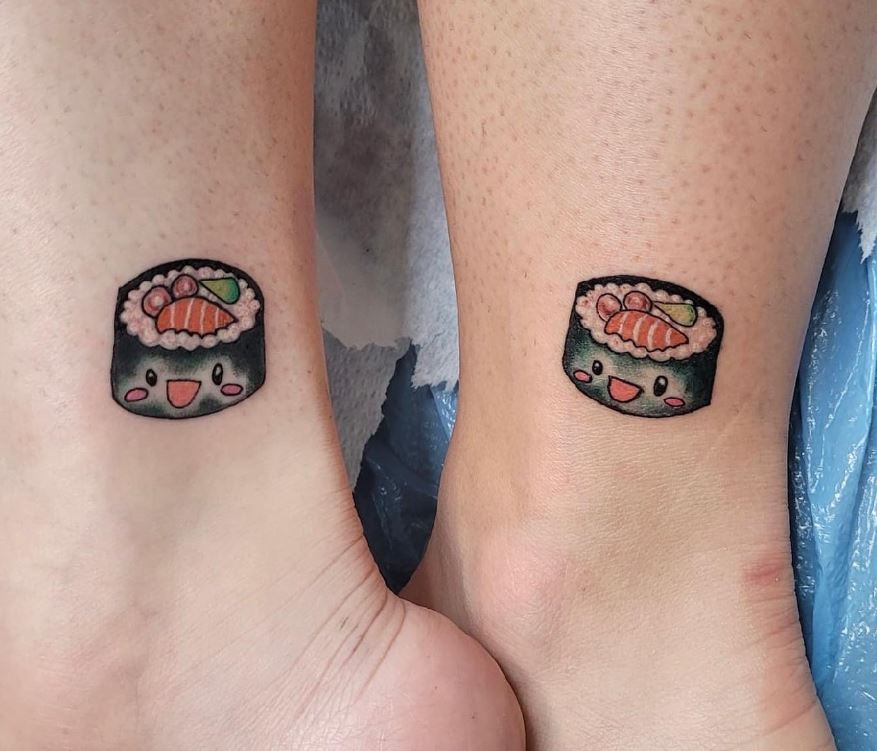 Tatouage Meilleure Amie Sushi Fantaisie 