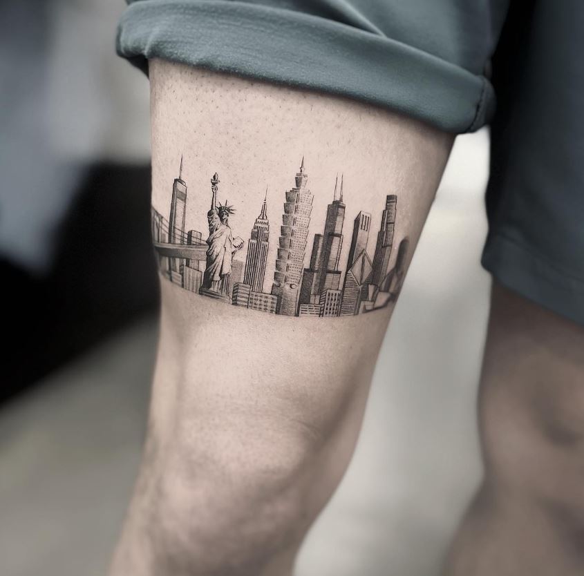 Tatouage Voyage à New York Et Taïwan 