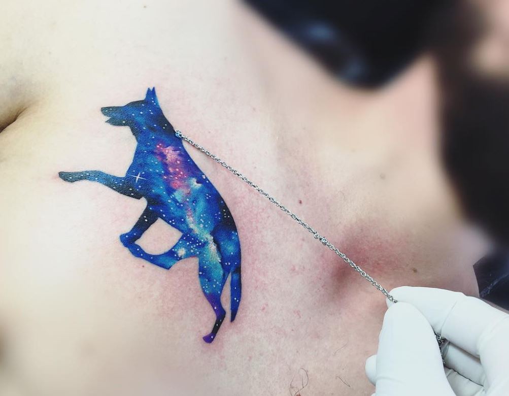 Tatouage Chien Astral 