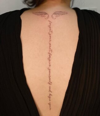 Tatouage Aile Dange Avec Initialenull