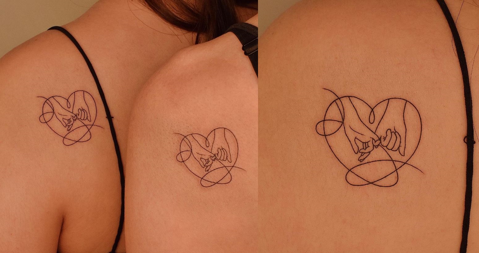 Tatouage Mère Fille Cœur Et Mains 