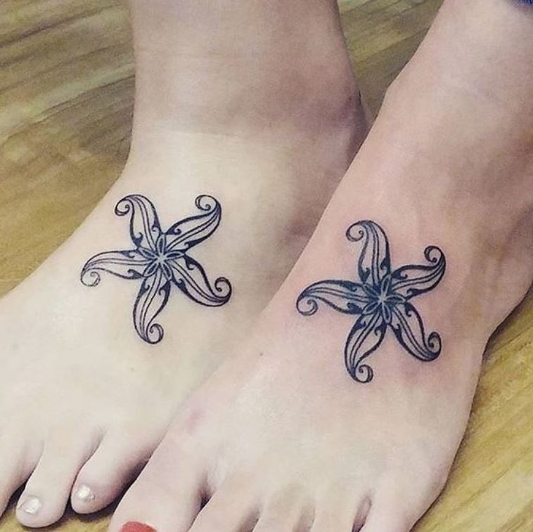 Tatouage Mère Fille étoile De Mer 