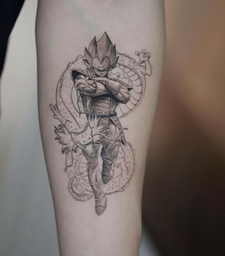 Tatouage Avant Bras Homme Thème Dragon Ball Gt 