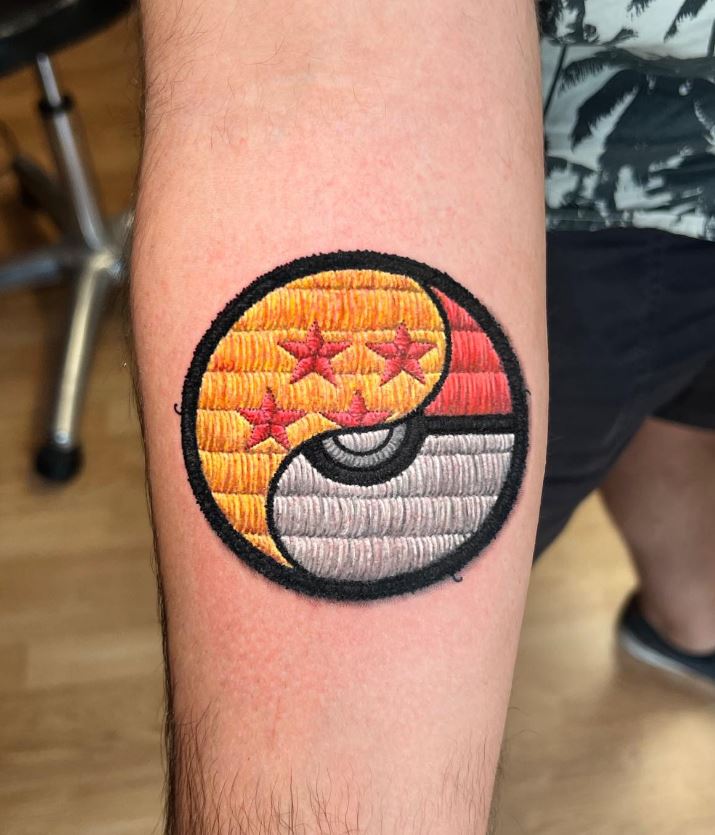 Tatouage Avant Bras Poké Ball Pour Homme 