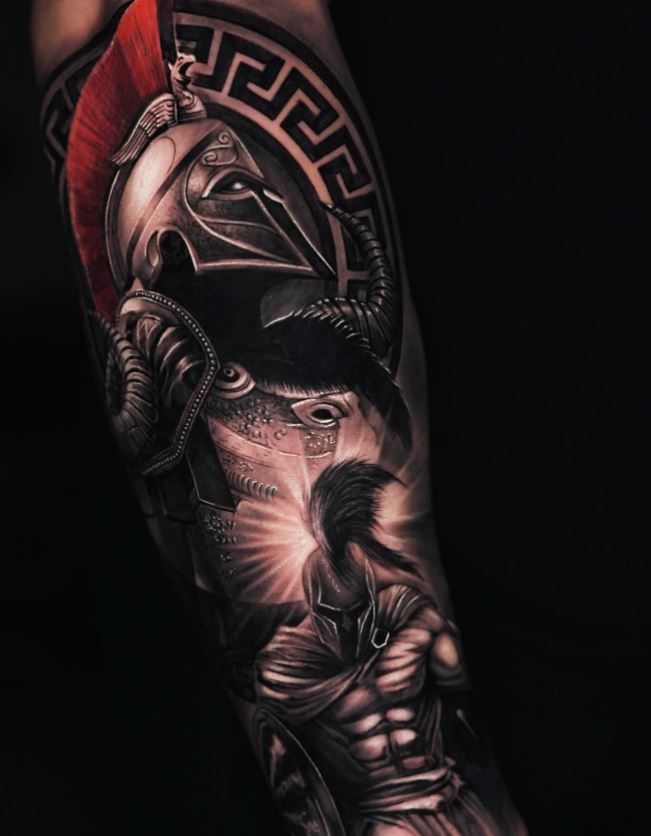 Tatouage Avant Bras Homme Duo De Guerrier 