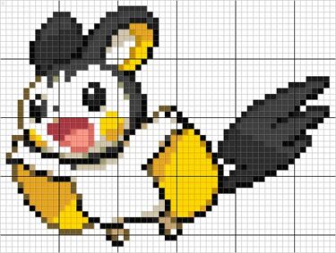 Pixel Art Emolga 