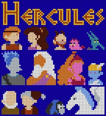 Pixel Art Personnages De Hercule Facile 