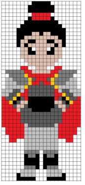 Pixel Art Général Shang Facile 