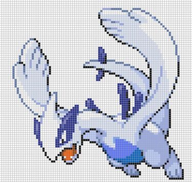 Pixel Art Lugia 