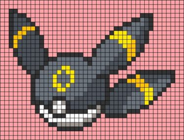 Pixel Art Pokeball Noctali 