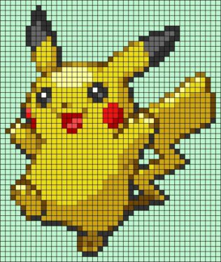 Pixel Art Pikachu 