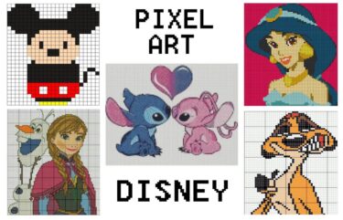 Illtration Pixel Art Disney