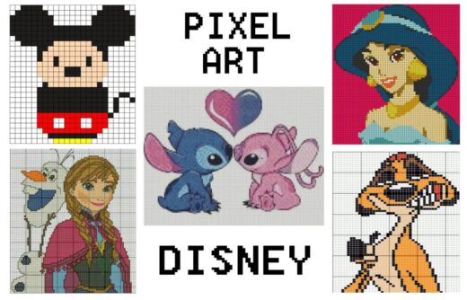 Pixel Art Disney Les 100 Plus Beaux Mod les Imprimer