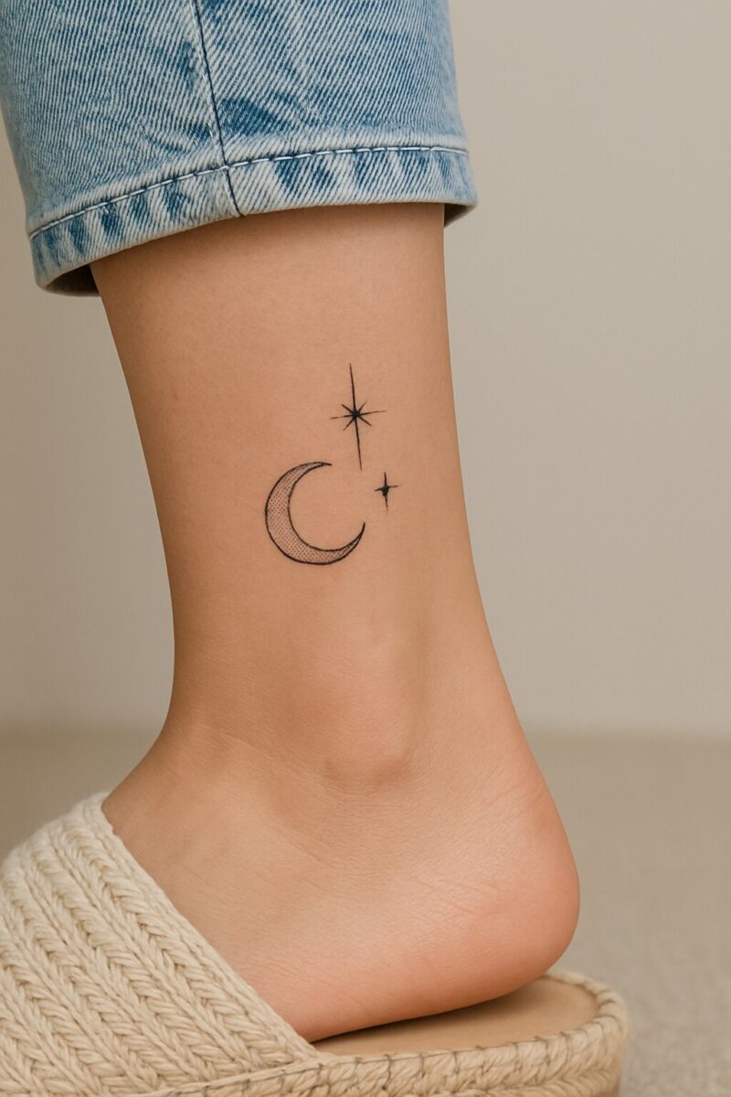 Tatouage femme cheville