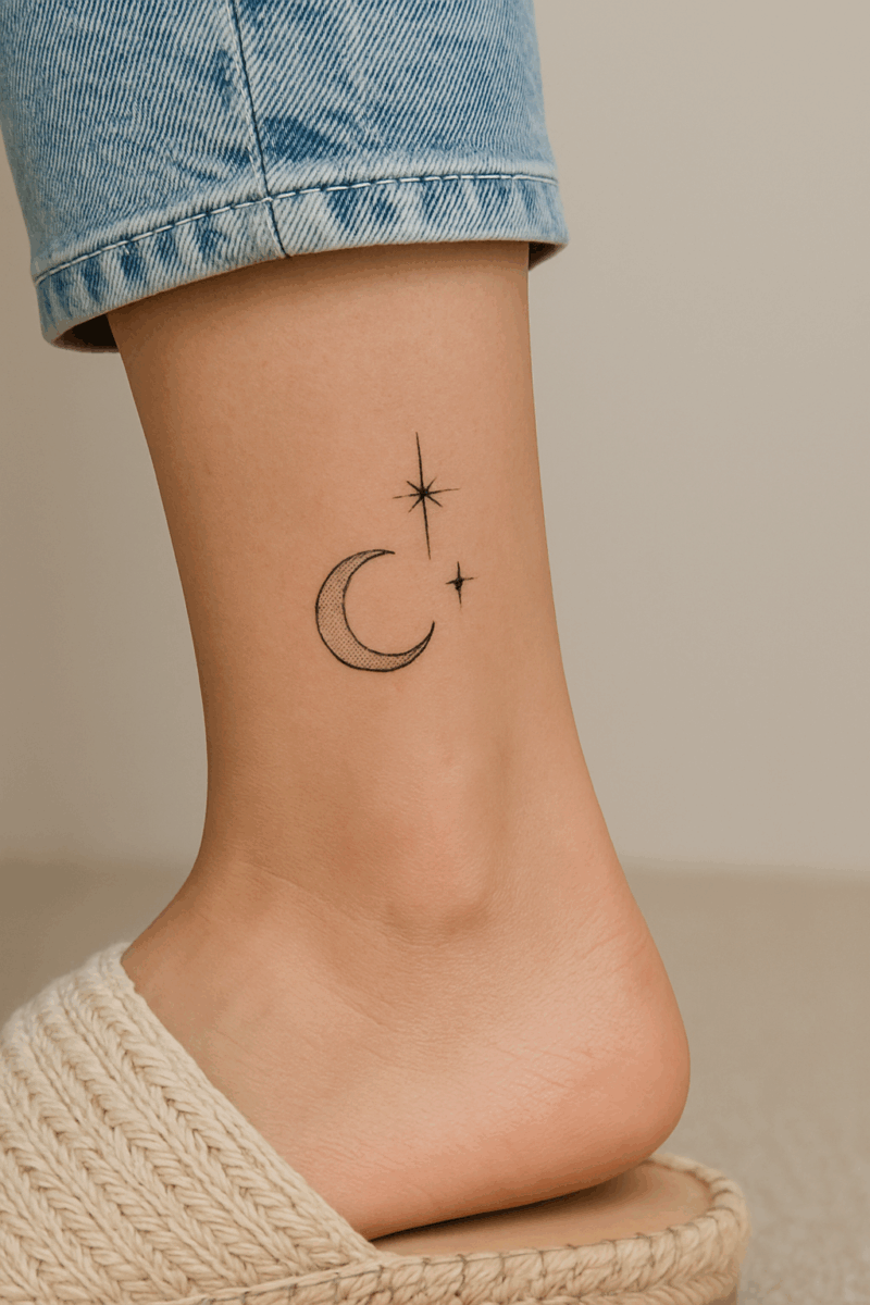 Tatouage femme cheville