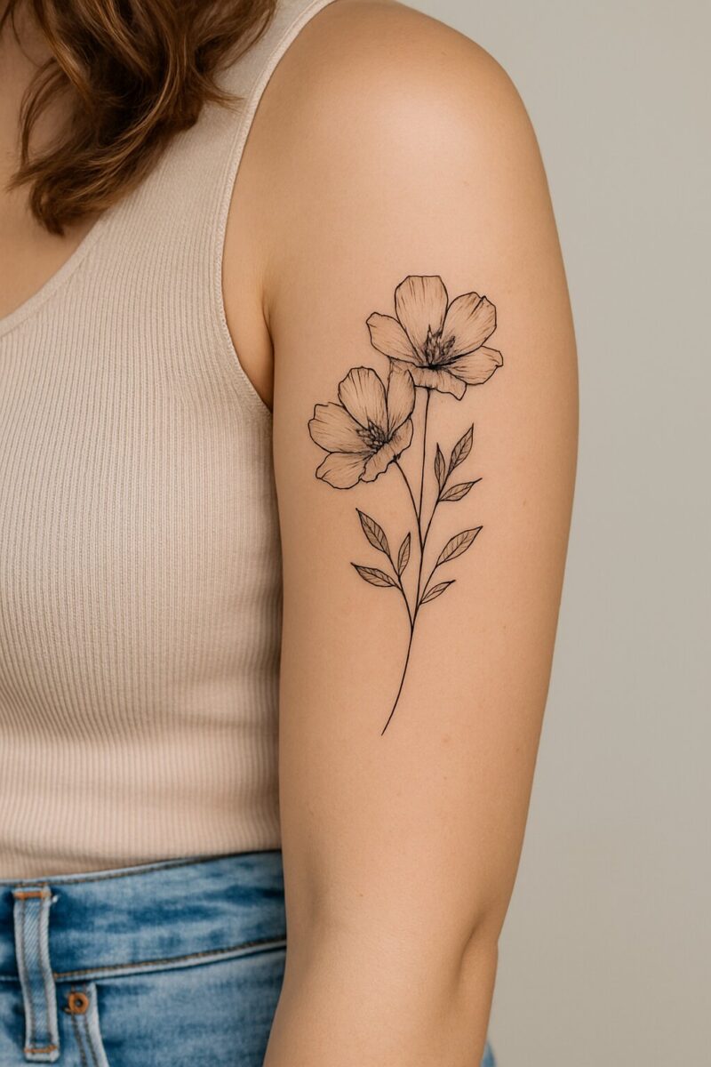 Tatouage femme épaule