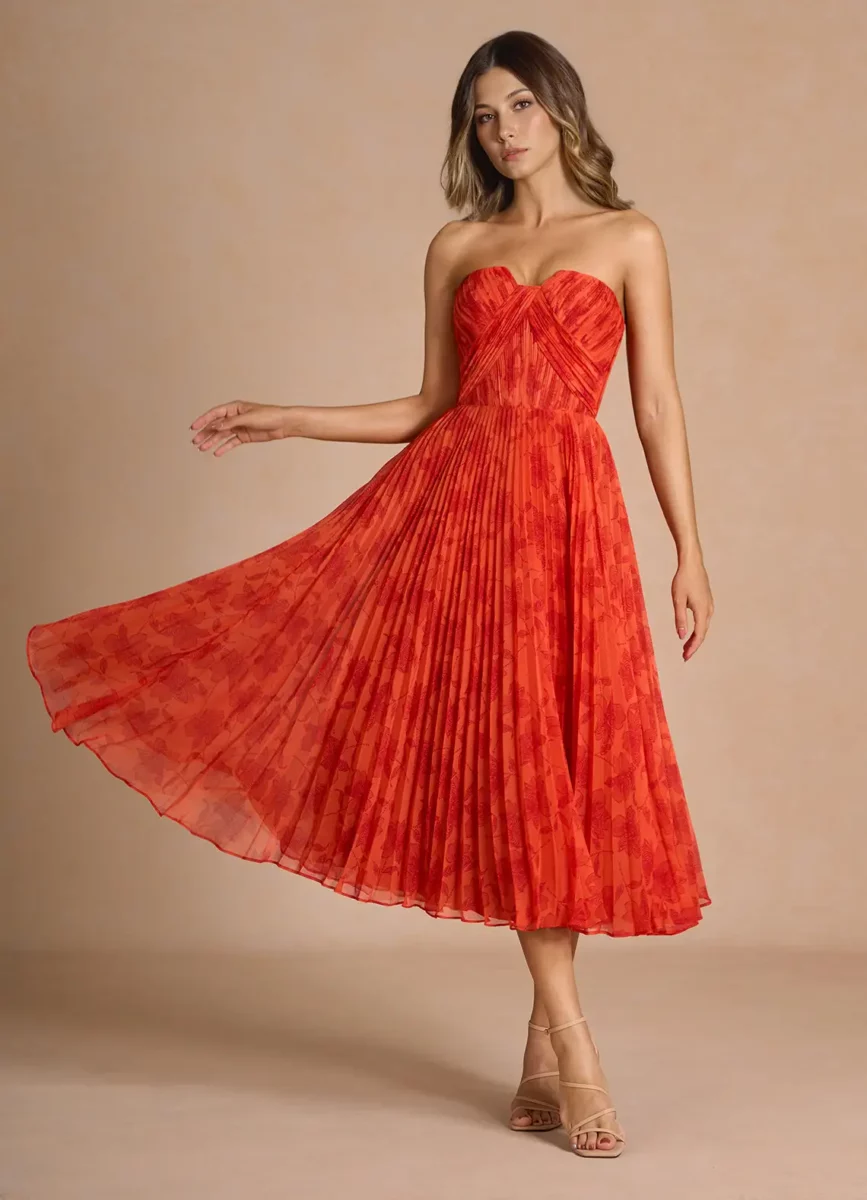 Robe Mi-Longue Tangerine Lyanna