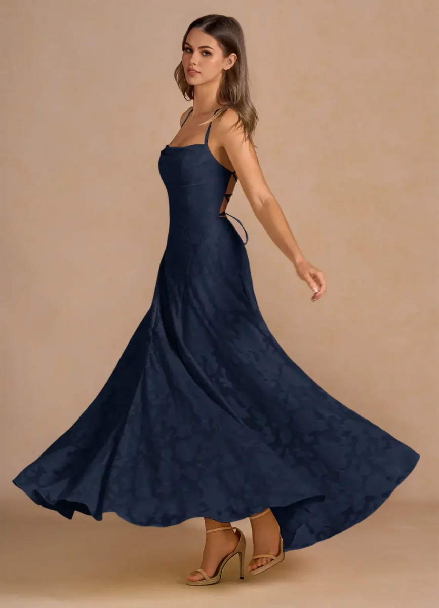 Robe Longue Marine Irelia