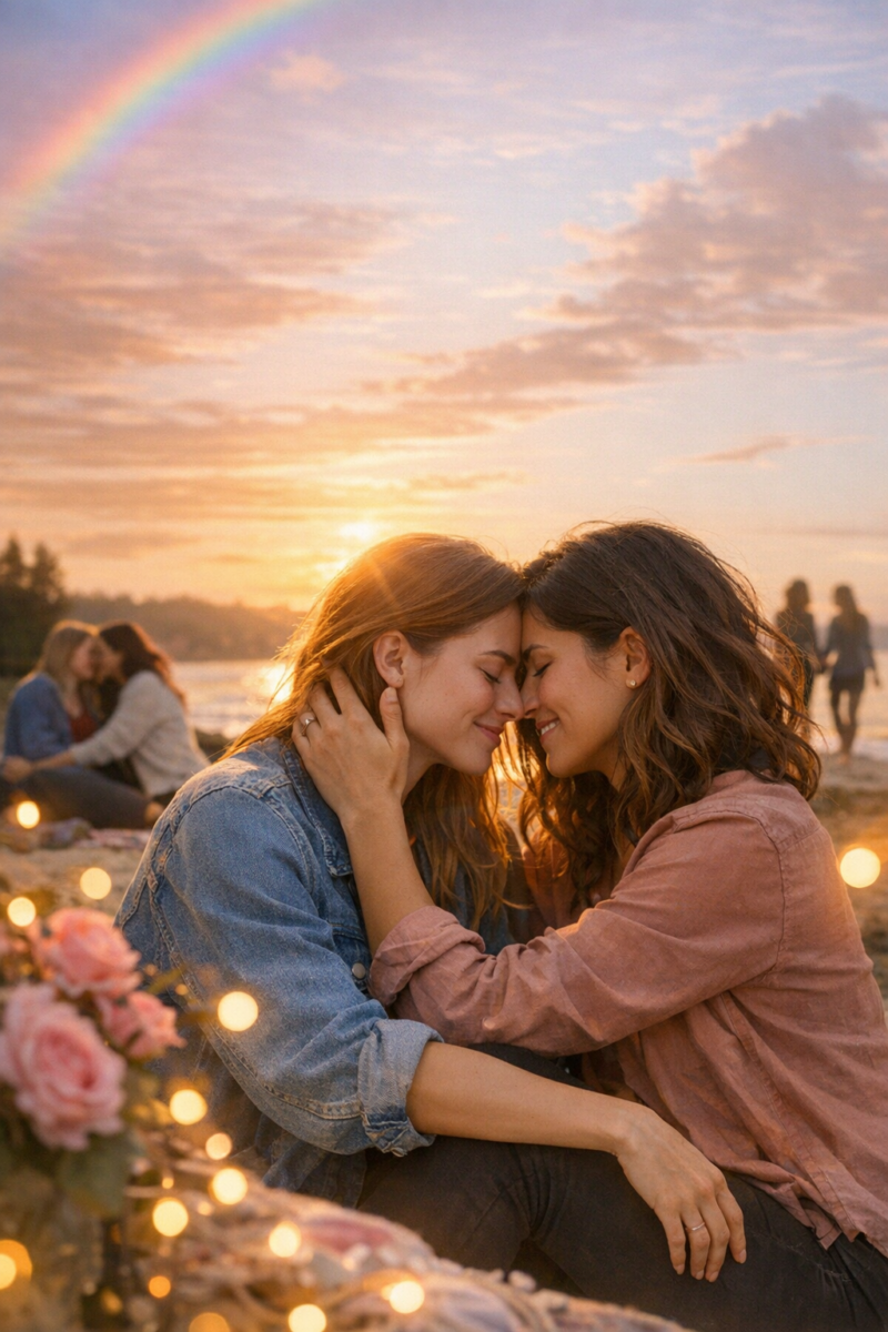 Amour entre 2 filles