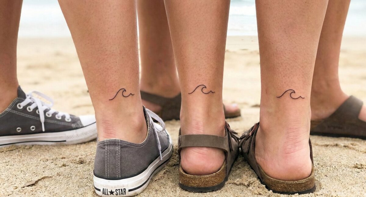 Parfois, reproduire le même petit motif discret sur chaque membre du groupe fonctionne à merveille